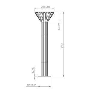 Desenho técnico Coluna Eiffel Alloy